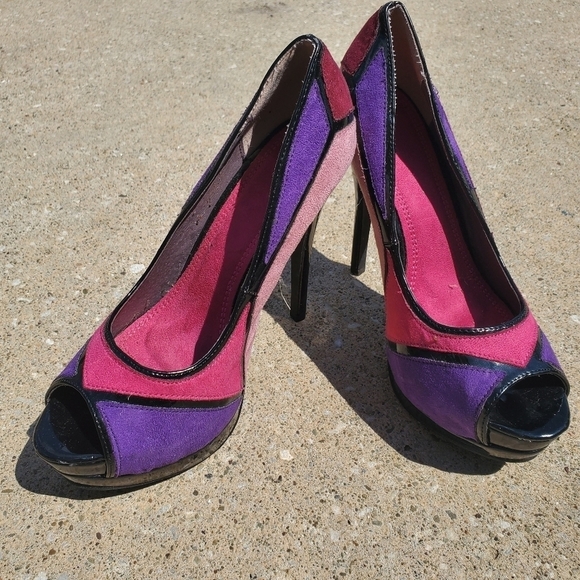 Charlotte Russe Shoes - 𝅺SIZE 7.5 | Women's Peep Toe High Heels